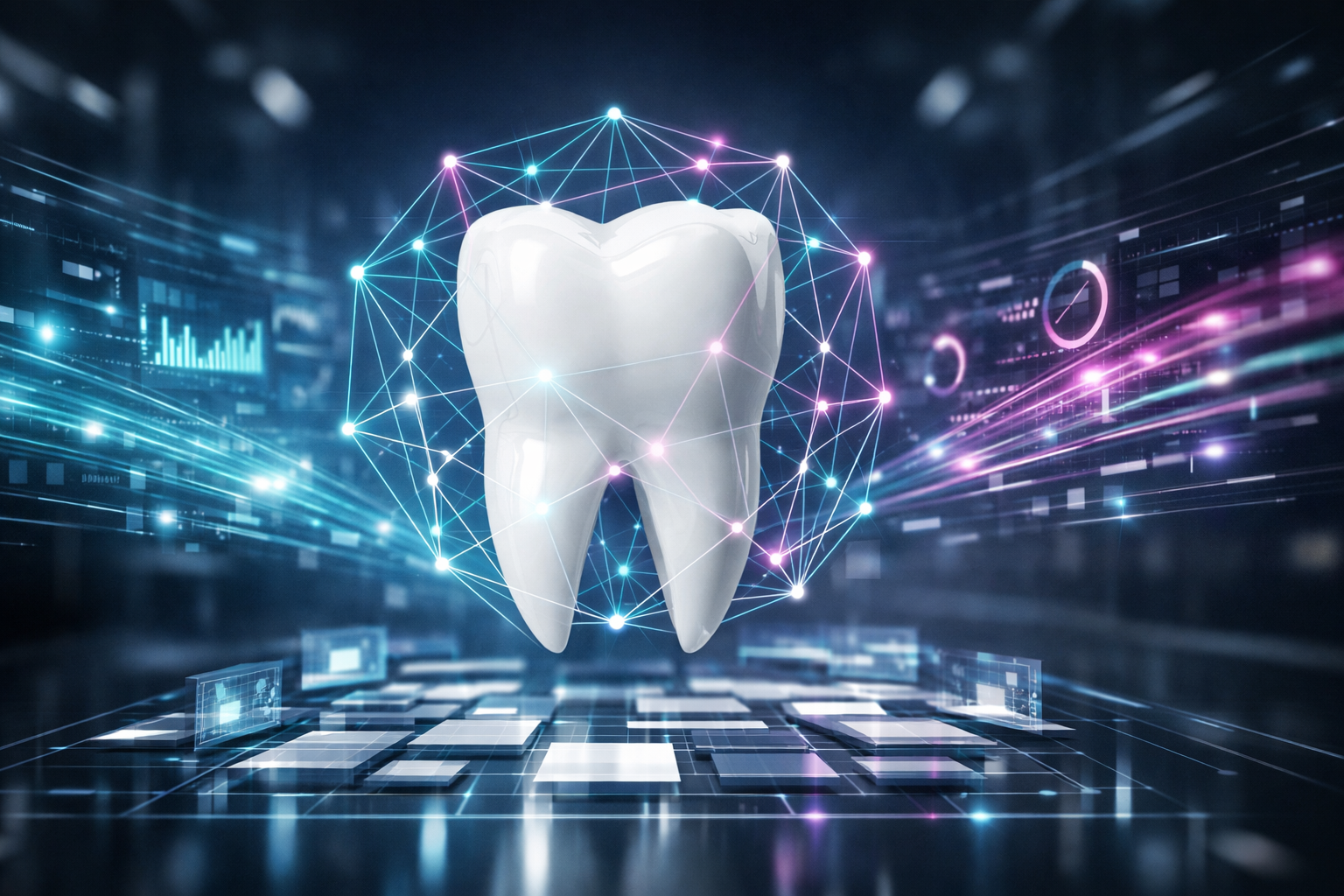 Ключевая иллюстрация: AI для стоматологии: контент-стратегия, которая работает