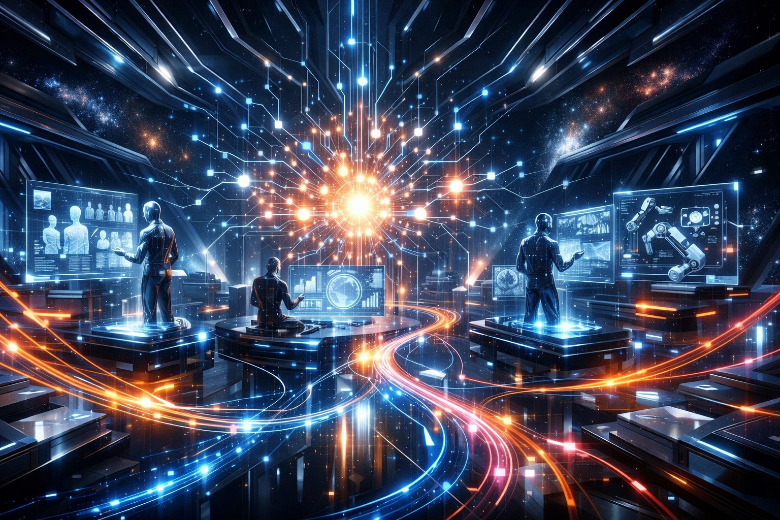 Ключевая иллюстрация: AI-агенты: 10 задач, которые они уже решают лучше людей