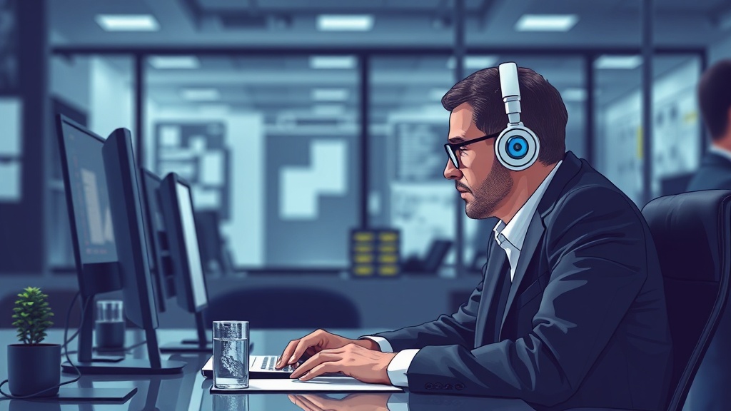 Editorial section illustration for "Эволюция скоринга: от демографии к поведенческой аналитике" in context of "Как AI меняет продажи: от скоринга лидов до автоматических follow-up". Subject-focused composition, realistic business environment, crisp details, natural contrast, no text, no watermark, no logo, no empty background, 16:9.