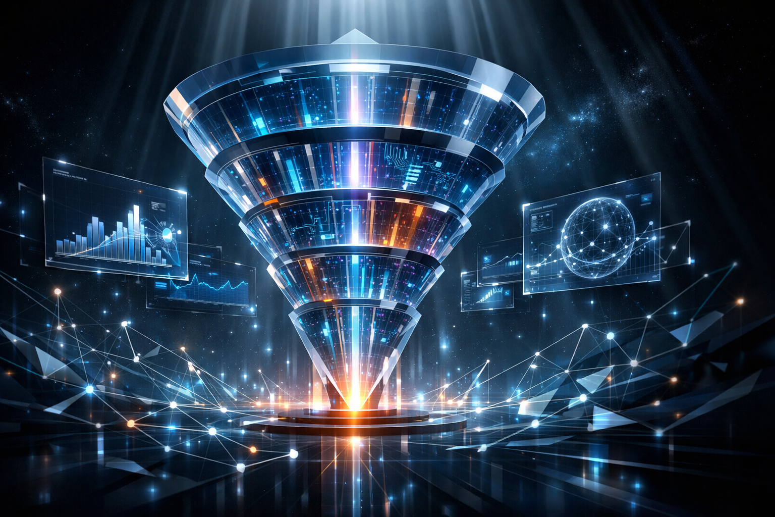 Ключевая иллюстрация: Продажи 2026: Как AI и CRM превратят вашу воронку в машину роста