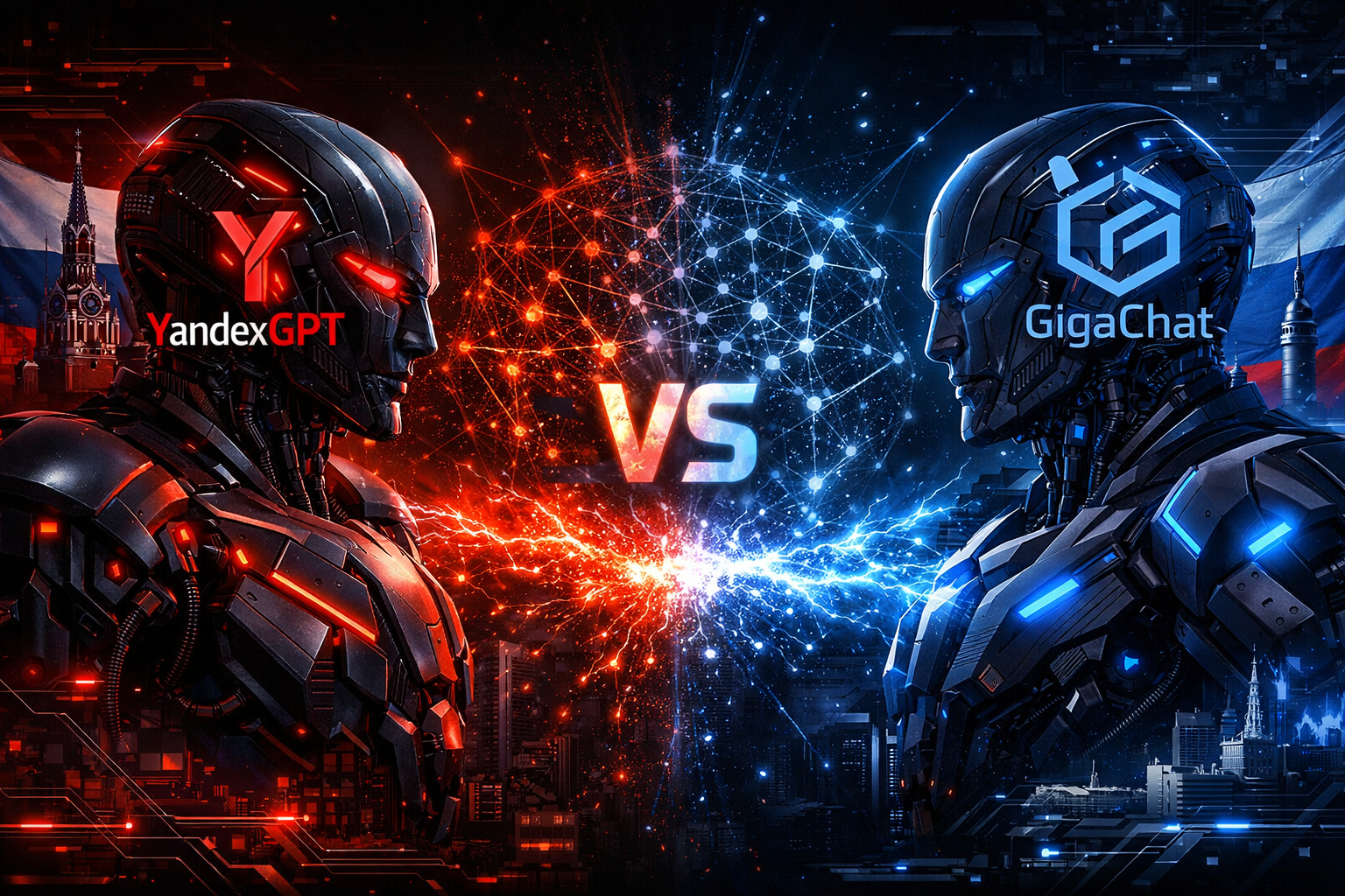 Ключевая иллюстрация: YandexGPT vs GigaChat: какие задачи бизнеса решают российские нейросети
