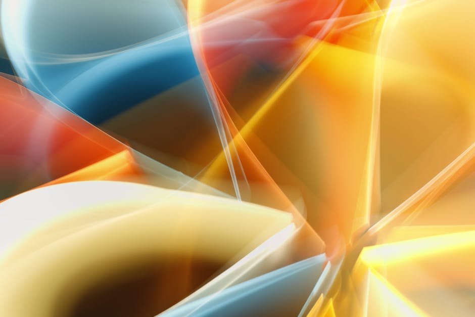 Colorful abstract image with dynamic light patterns creating a vibrant visual effect.