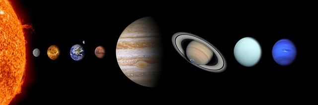 solar system, sun, mercury, venus, earth, mars, jupiter, saturn, neptune, uranus, nature, planets, planetary system, celestial bodies, science, space, outer space, galaxy, astronomy