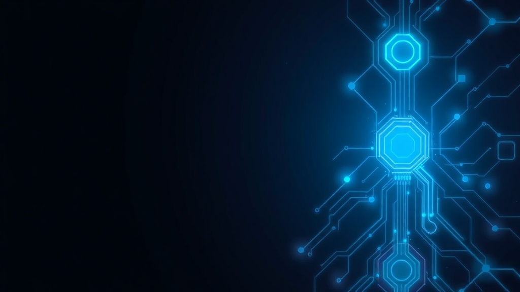 AI для регенеративного сельского хозяйства, minimalist dark background, tech aesthetic, glowing elements, professional, no text, 16:9.