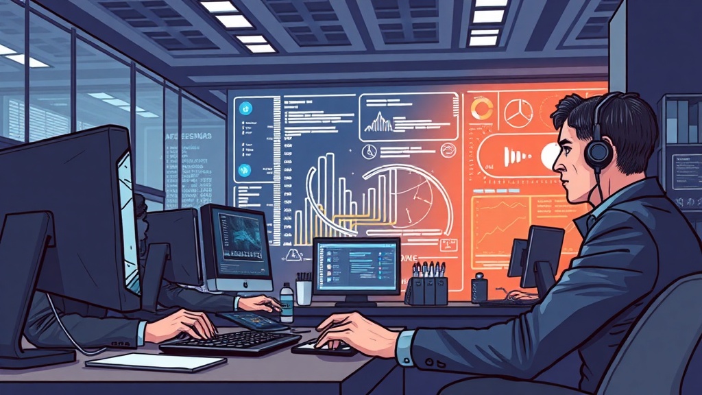 Editorial section illustration for "Архитектура стека: три кита AI-разработки" in context of "Cursor, Windsurf, Claude Code: стек для AI-разработки без команды". Subject-focused composition, realistic business environment, crisp details, natural contrast, no text, no watermark, no logo, no empty background, 16:9.