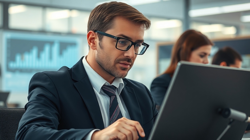 Editorial section illustration for "2. Прогнозирование выручки: от интуиции к данным" in context of "AI для финансов: отчёты, прогнозы, контроль cash flow". Subject-focused composition, realistic business environment, crisp details, natural contrast, no text, no watermark, no logo, no empty background, 16:9.