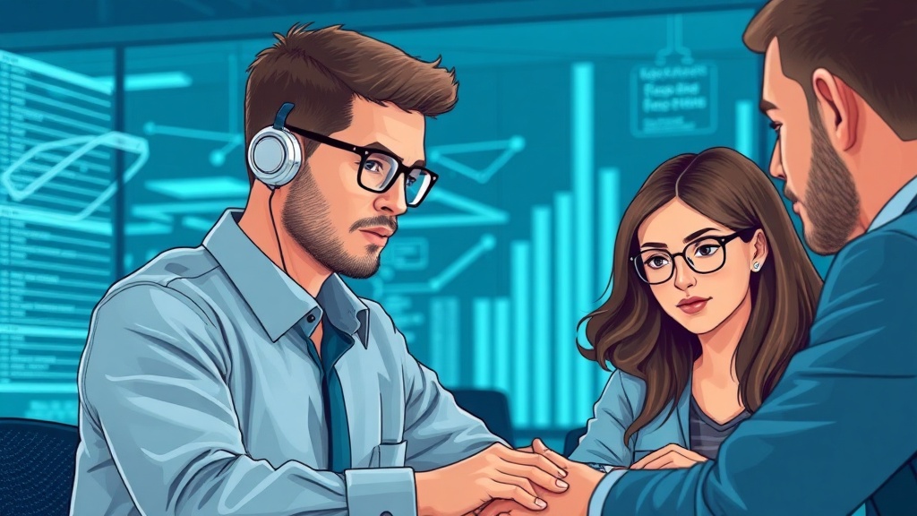 Editorial section illustration for "2. Процессы: от идеи до продакшена" in context of "Как построить AI-команду: роли, процессы, компетенции". Subject-focused composition, realistic business environment, crisp details, natural contrast, no text, no watermark, no logo, no empty background, 16:9.