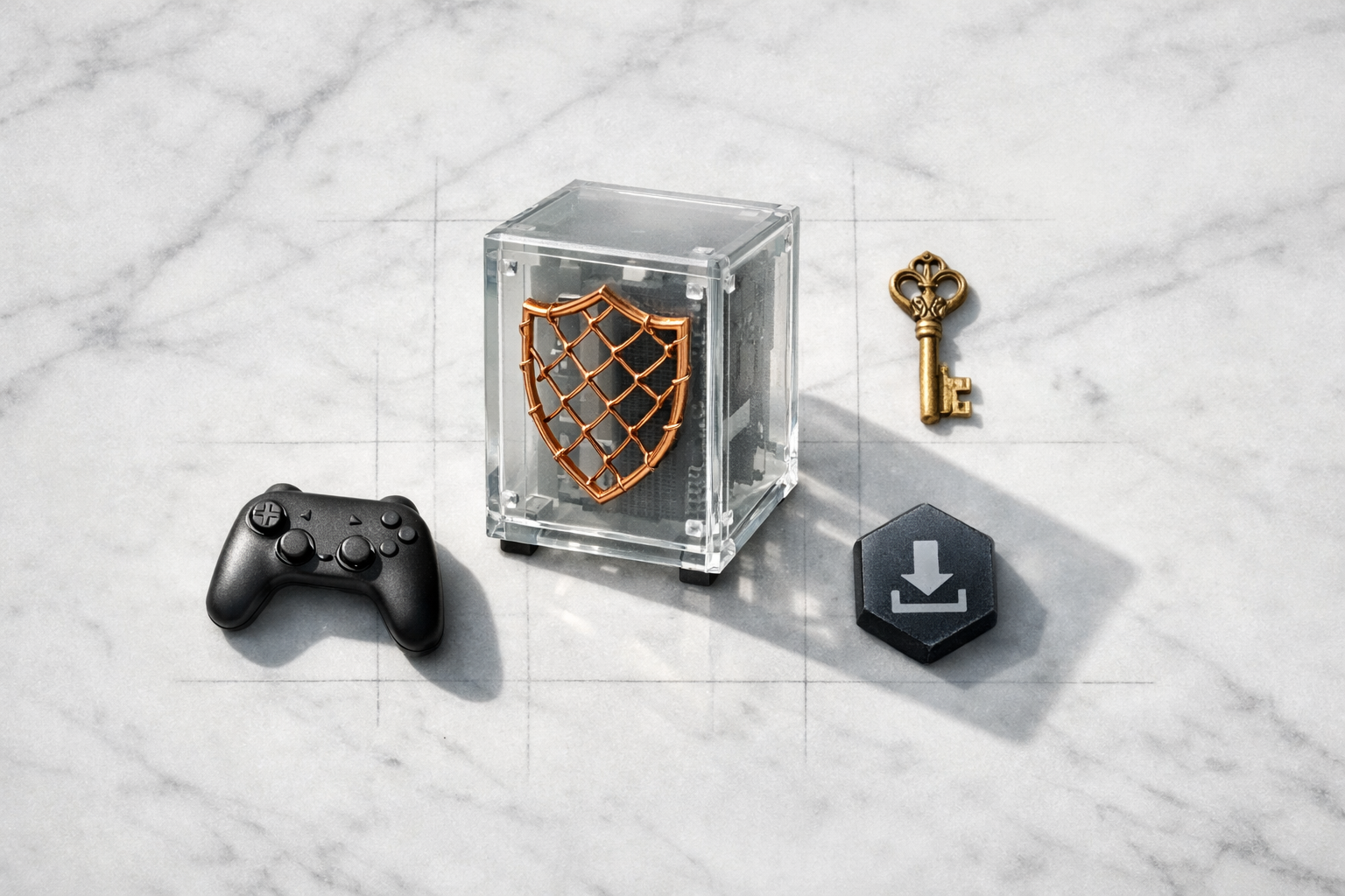 Ключевая иллюстрация: Безопасные загрузки для ПК и игровые лаунчеры: стратегия 2026 года