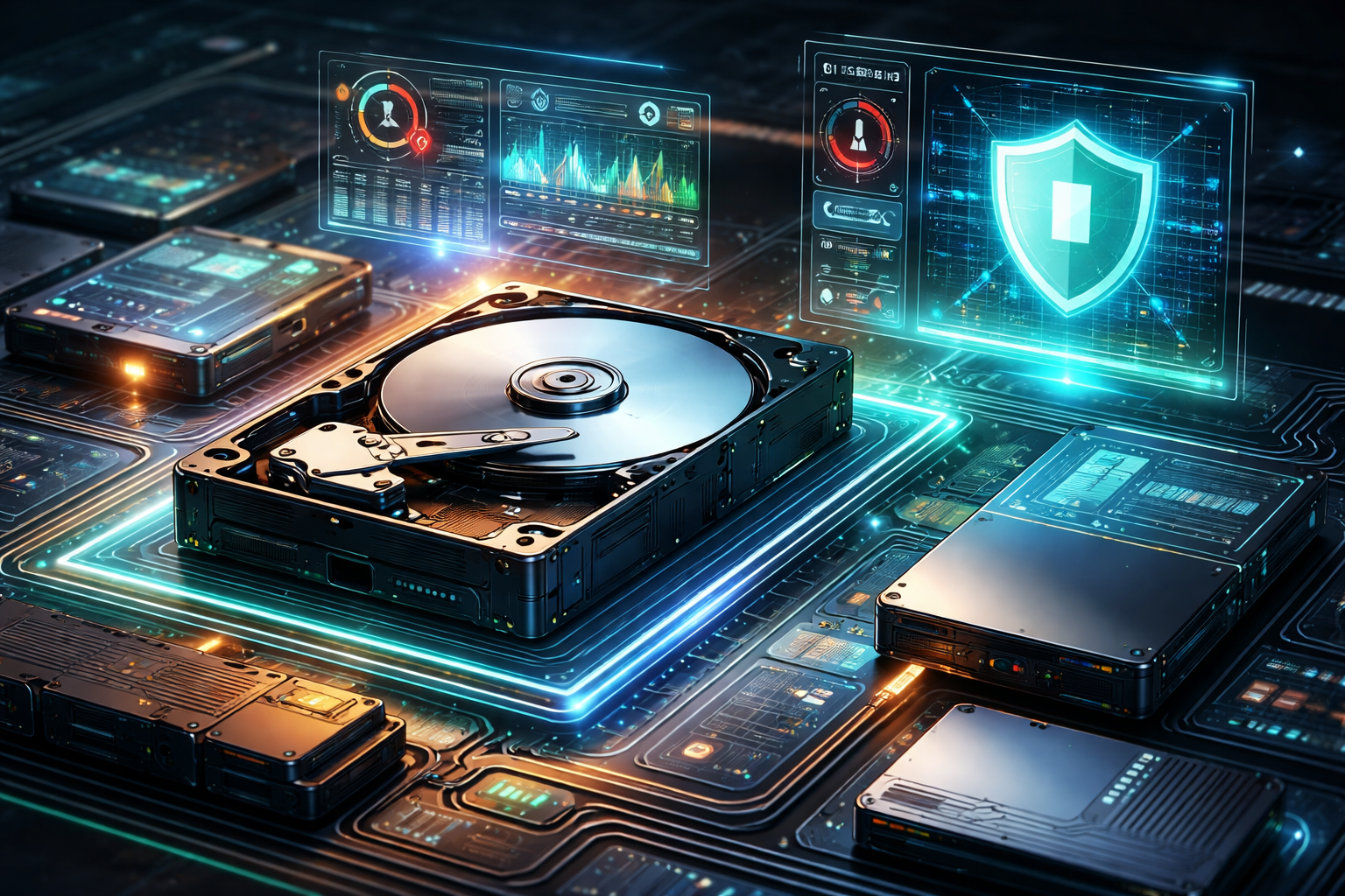 Multimedia setup featuring a laptop and a large monitor in a tech-savvy workspace.